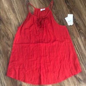 NWT racerback tank with adorable neckline!